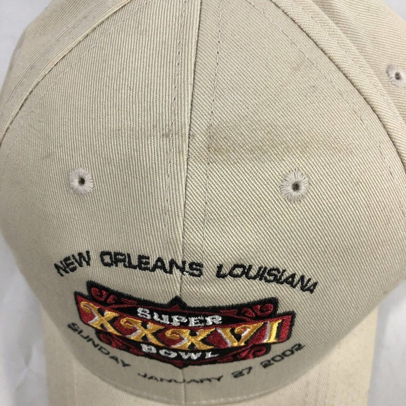 NFL Super Bowl XXXVI New Orleans Louisiana Patriots vs Rams SnapBack Cap Hat OSF - Picture 5 of 12